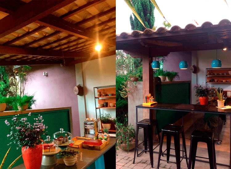 Plantas e quitutes no Ateliê da Cerâmica