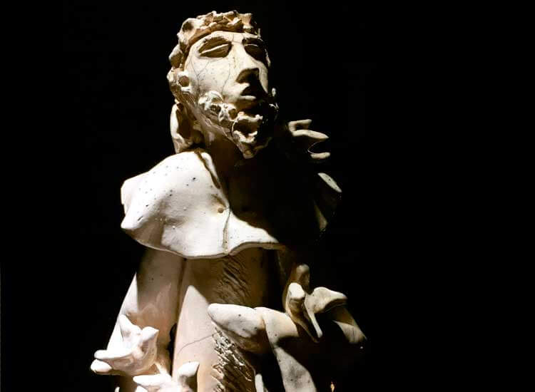 São Francisco de Assis em cerâmica